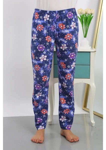 Kadın Pamuklu Alt Pijama Lacivert modelleri