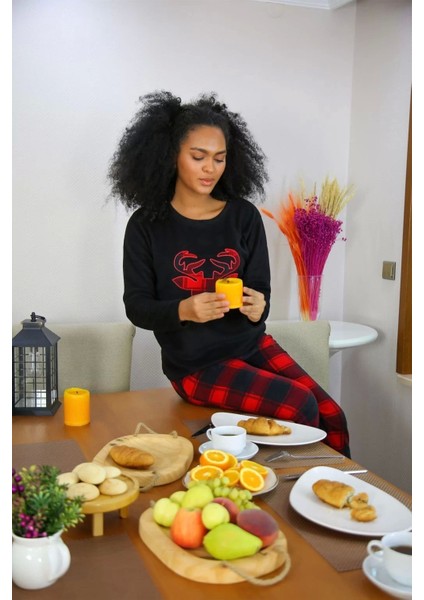 Polar Kadın Pijama Takımı Siyah