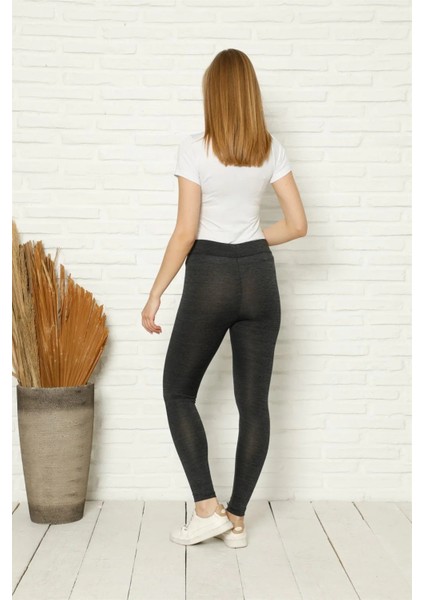 Penye Likralı Tayt Antrasit modelleri