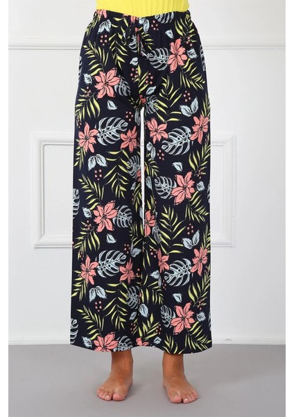 Bayan Penye Bol Paça Pantolon Lacivert fiyatları