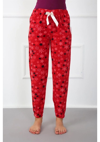 Bayan Polar Tek Alt Pijama Kırmızı fiyatları