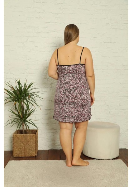 Kadın Pamuklu Ip Askılı Büyük Beden Gecelik modelleri