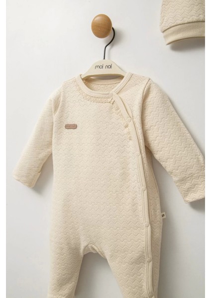 Moi Noi Şapkalı Tulum MNB1248 Bej fiyatları