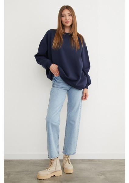 3 Iplik Basic Oversize Sweatshirt fiyatları