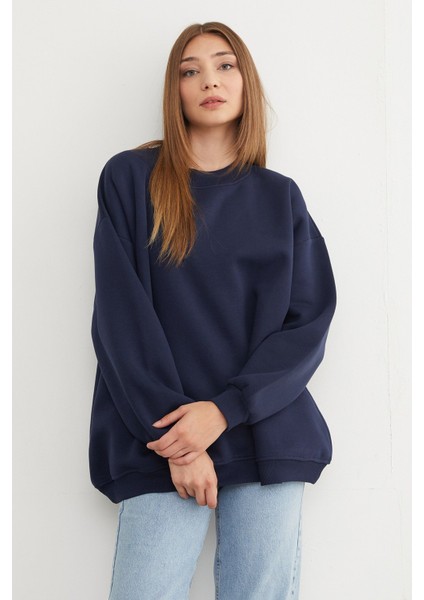 3 Iplik Basic Oversize Sweatshirt fırsatları