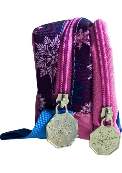 Pembe Çift Gözlü Lisanslı Fermuarlı Kalemlik, Okul ve Çalışma Için Şık ve Fonksiyonel fiyatları