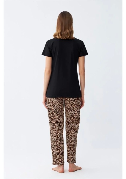 Kadın Penye Kısa Kol Pijama Takım 4128