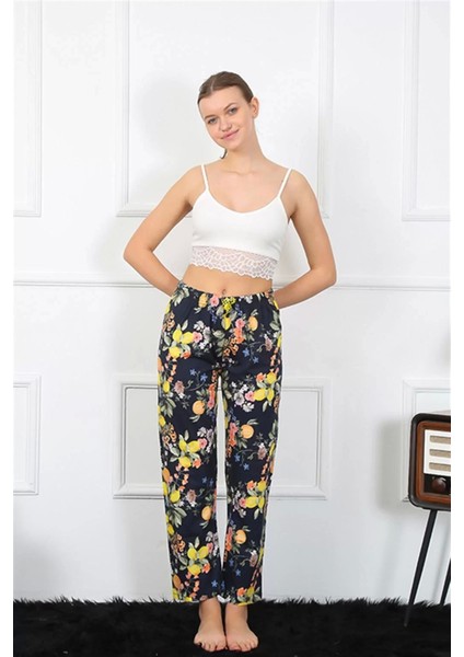 Kadın Pamuklu Alt Pijama Lacivert modelleri