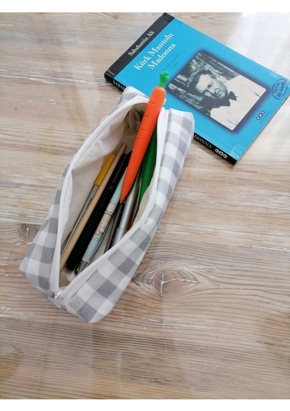 Su Geçirmez Gri Kalem Kutusu, Yıkanabilir, Fermuarlı, Çok Amaçlı Kullanım Alanı modelleri