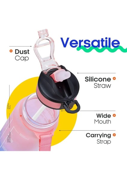 300ML Tritan Şişe, Pembe Renkli, Sağlıklı ve Hafif, Okul ve Spor Için Mükemmel fiyatları