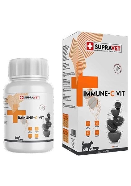 Immune C-Vit Bağışıklık Güçlendirici Köpek Vitamini Tablet 75 Adet