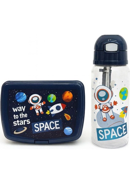 Mavi 2'li Okul Beslenme Seti, Kab ve Suluk ile Sağlıklı Öğünler Yanında