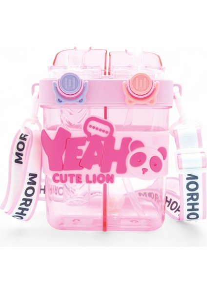 Renkli Çift Bölmeli Okul Çocuk Suluk, Bpa Içermez, Boyun Askılı, Çift Içimli fiyatları