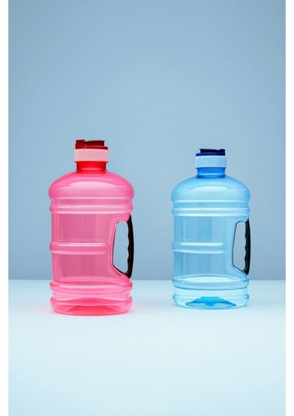 2 Adet Mavi-Kırmızı 2,5 Lt Kulplu Damacana Suluk Matara, Okul Spor Piknik Için indirimleri