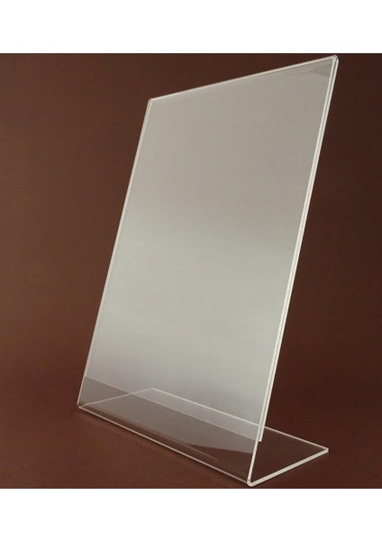 21x30 cm A4-L Tipi Dikey Şeffaf Föylük pleksi Menü Fiyatlık Broşür Etiket Fotoğraflık Albüm Stand Sehpa fiyatları