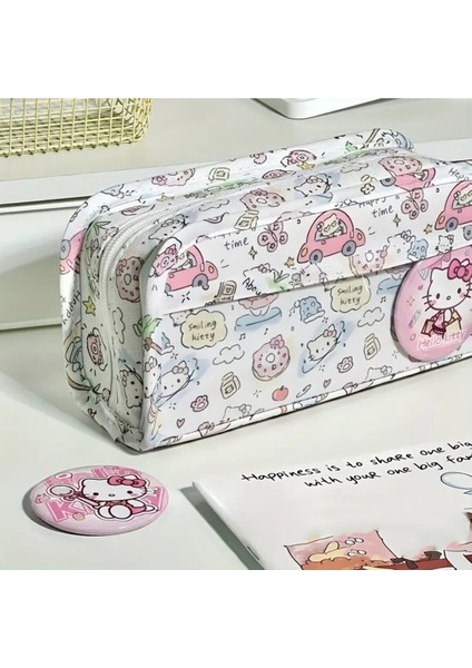 Sevimli Renkli Kalem Kutusu, Geniş Kapasiteli, Kızlar Için Okul Kalemliği modelleri