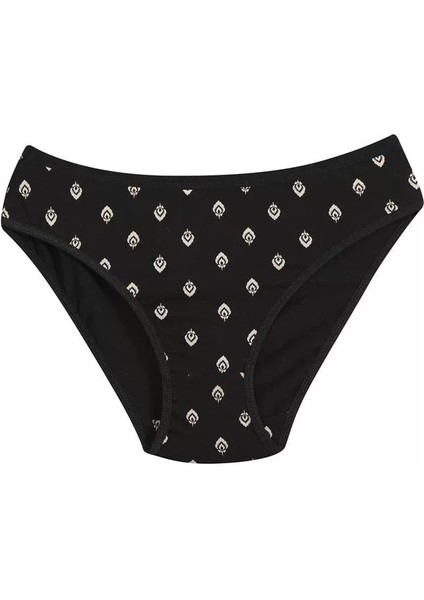 Kadın 3'lü Külot Siyah - Beyaz - Ten modelleri