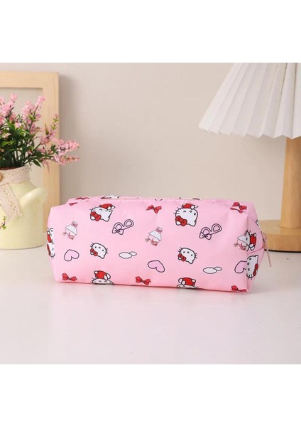 Pembe Kawaii Okul Malzemeleri Kalem Kutusu, Sevimli ve Renkli Tasarım