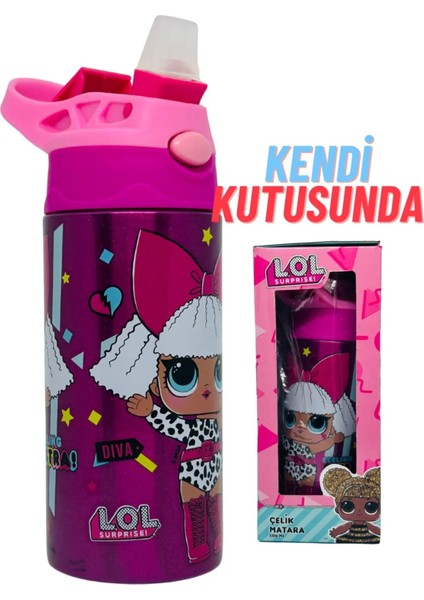 Pembe Çelik Silikon Pipetli Okul Su Şişesi, Sağlam ve Şık Tasarım modelleri