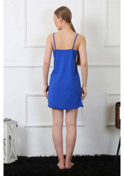 Kadın Ip Askılı Saks Penye Gecelik fırsatları