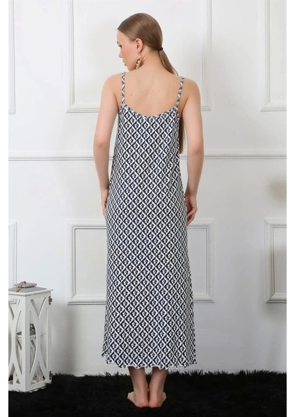 Kadın Ip Askılı Uzun Gecelik Lacivert fırsatları