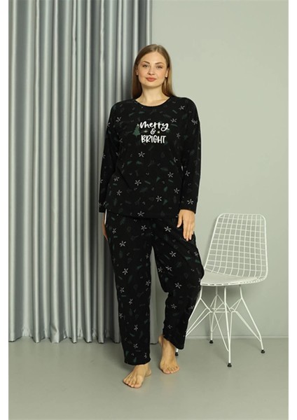 Polar Kadın Büyük Beden Pijama Takımı Siyah fırsatları