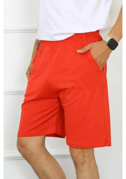 Erkek Pamuk Kırmızı Şort modelleri