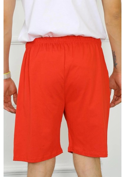 Erkek Pamuk Kırmızı Şort fırsatları