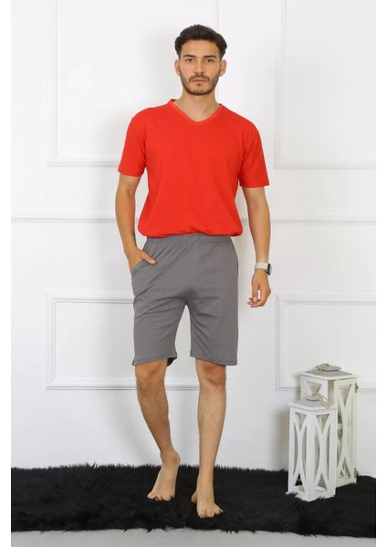 Erkek Pamuk Füme Şort
