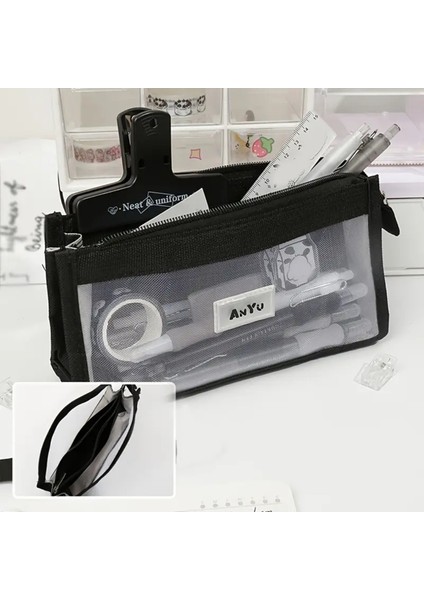 Şeffaf 5 Katmanlı Kalem Kutusu, Kırtasiye ve Ofis Malzemesi