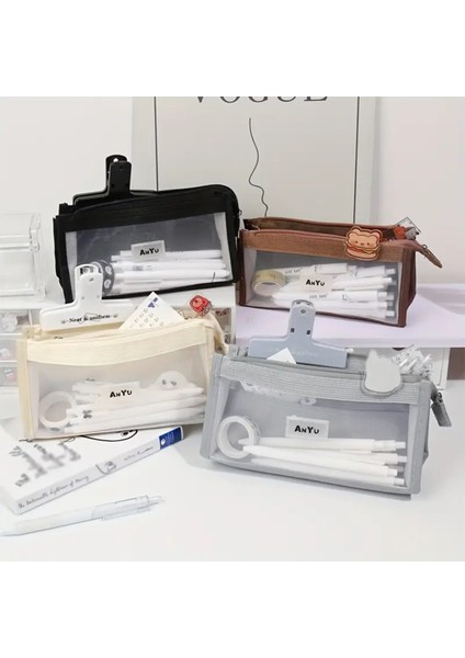 Şeffaf 5 Katmanlı Kalem Kutusu, Kırtasiye ve Ofis Malzemesi modelleri