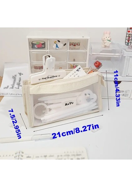 Şeffaf 5 Katmanlı Kalem Kutusu, Kırtasiye ve Ofis Malzemesi fırsatları