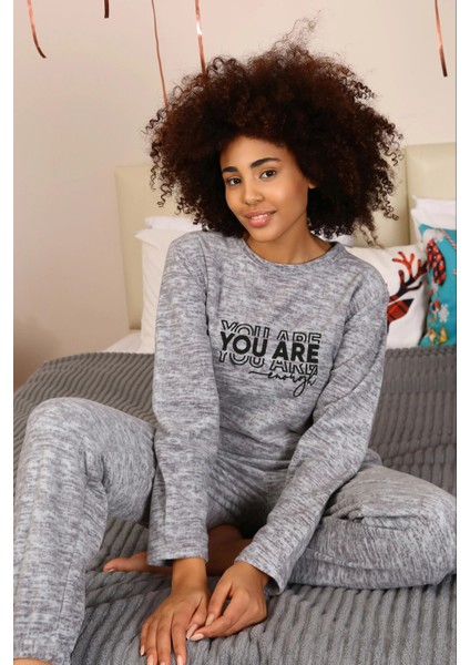 Polar Kadın Pijama Takımı Gri modelleri