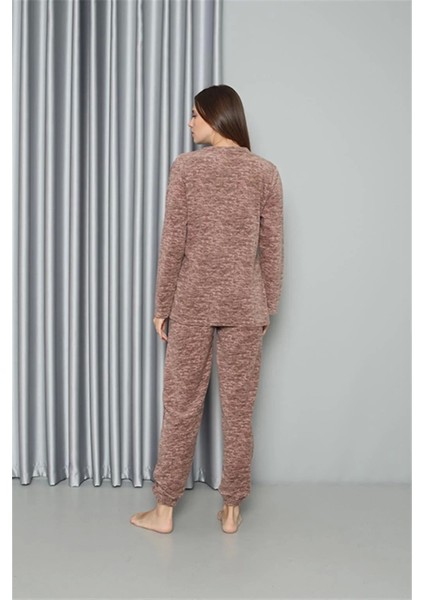 Polar Kadın Pijama Takımı Sütlü Kahve
