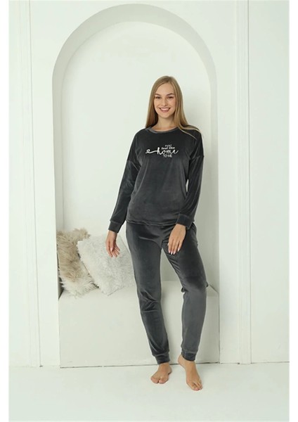 Kadın Kadife Füme Pijama Takım fiyatları