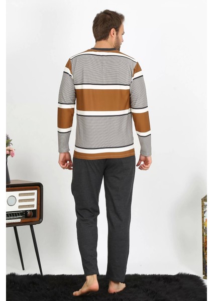 Erkek Uzun Kol Penye Pijama Takım modelleri