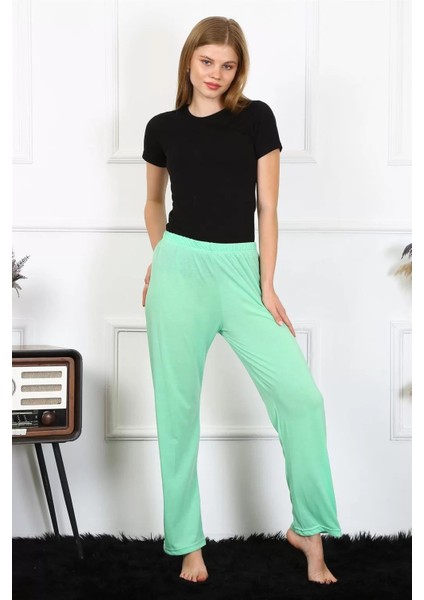 Kadın Pamuklu Tek Alt Pijama Fıstık Yeşili indirimleri