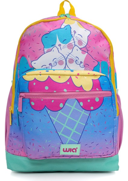 Renkli Dondurma Desenli 3'lü Okul Çanta Seti, Şık ve Kullanışlı Tasarım modelleri