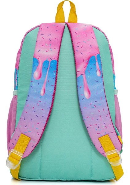 Renkli Dondurma Desenli 3'lü Okul Çanta Seti, Şık ve Kullanışlı Tasarım indirimleri
