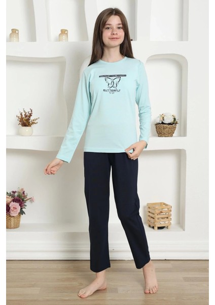 Kız Çocuk Penye Pijama Takım Su Yeşili fiyatları