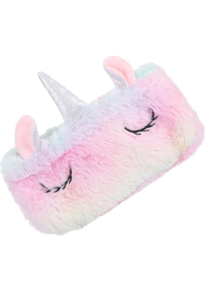 Renkli Peluş Unicorn Kalem Kutusu, Kawaii Dostu, Okul ve Hediye Sevimli Organizer modelleri