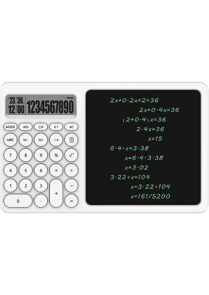 Çok Amaçlı Digital Hesap Makinesi LCD Ekran Yazma Tableti Ofis Okul Için Silinebilir El Yazısı Not Defteri