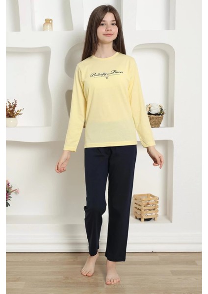 Kız Çocuk Penye Pijama Takım Sarı fırsatları
