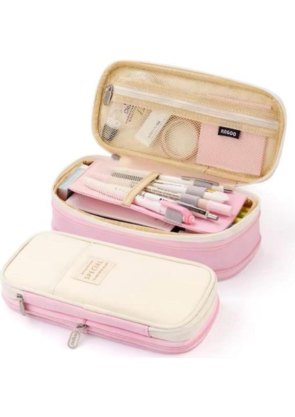 Çok Fonksiyonlu, Renkli Kanvas Kalemlik, Okula Uygun Düzenleyici Aksesuar