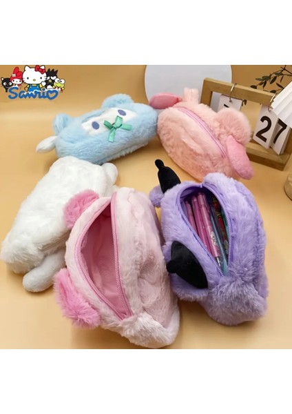 Mor Sevimli Kawaii Tasarımı Yumuşak Kumaş Çanta ve Kalem Kutusu modelleri