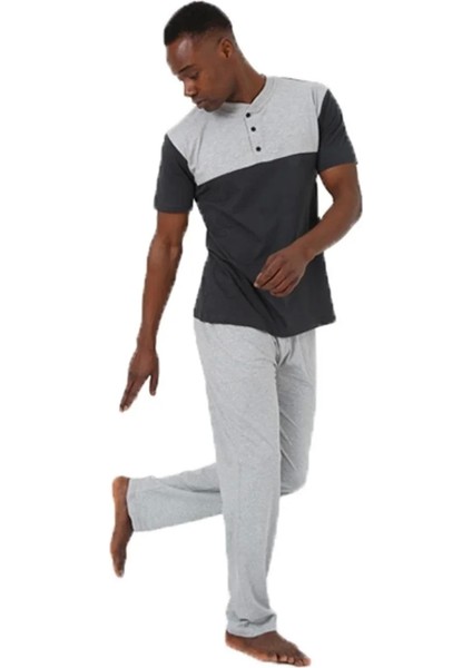 Erkek 3'lü Pijama Takım Siyah modelleri