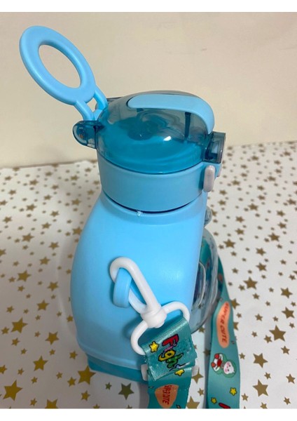 Sevimli Ayıcık Görünümlü 1 Lt Çocuk Suluk, Mavi, Okul ve Günlük Kullanım Için Uygun modelleri
