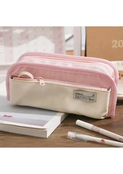 Sevimli Geniş Kapasiteli Su Geçirmez Kanvas Kalemlik ve Cüzdan, Okul Öncesi Için Ideal