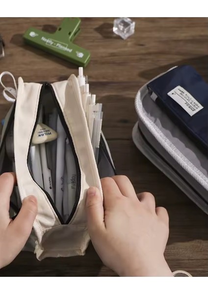 Sevimli Geniş Kapasiteli Su Geçirmez Kanvas Kalemlik ve Cüzdan, Okul Öncesi Için Ideal fiyatları