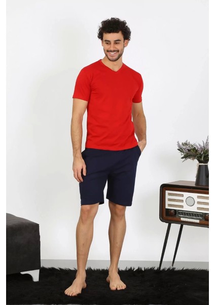 Erkek Penye Kırmızı 3'lü Pijama Takımı fiyatları